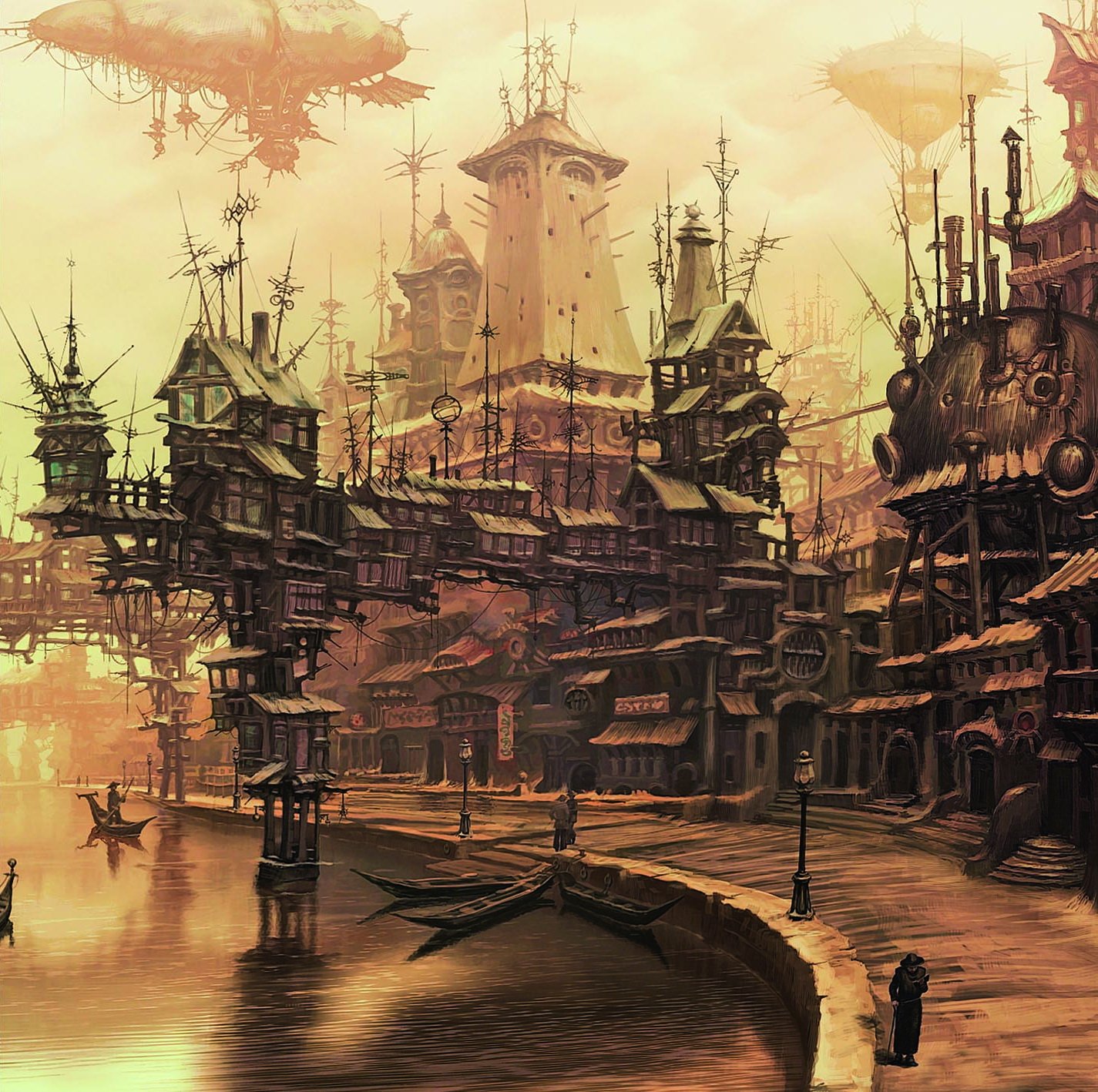 Steampunk Art город