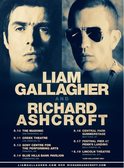 Liam Gallagher & Richard Ashcroft at The Masonic (San ...