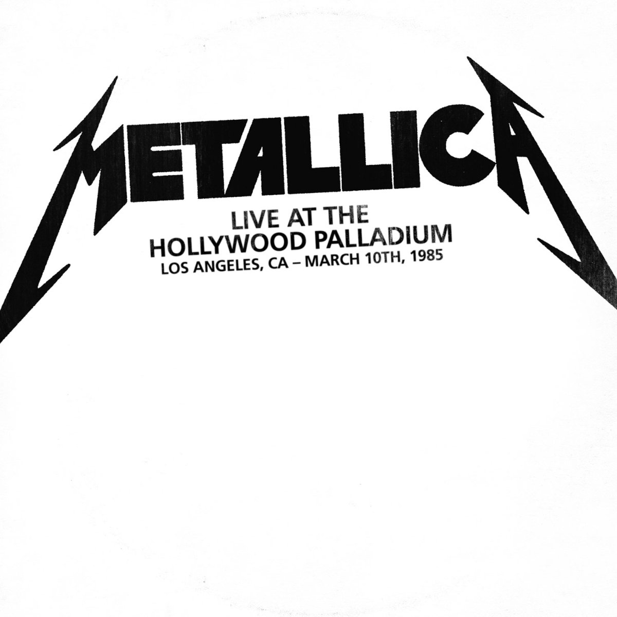 メタリカ LIVE AT THE HOLLYWOOD PALLADIUM Metallica: Live In Hollywood Palladium, Los Angeles, CA