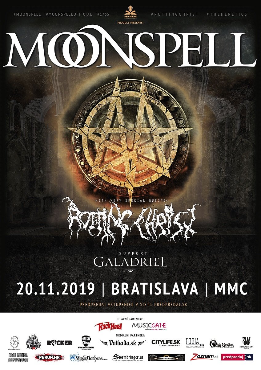 Moonspell & Rotting Christ - Bratislava 2019!