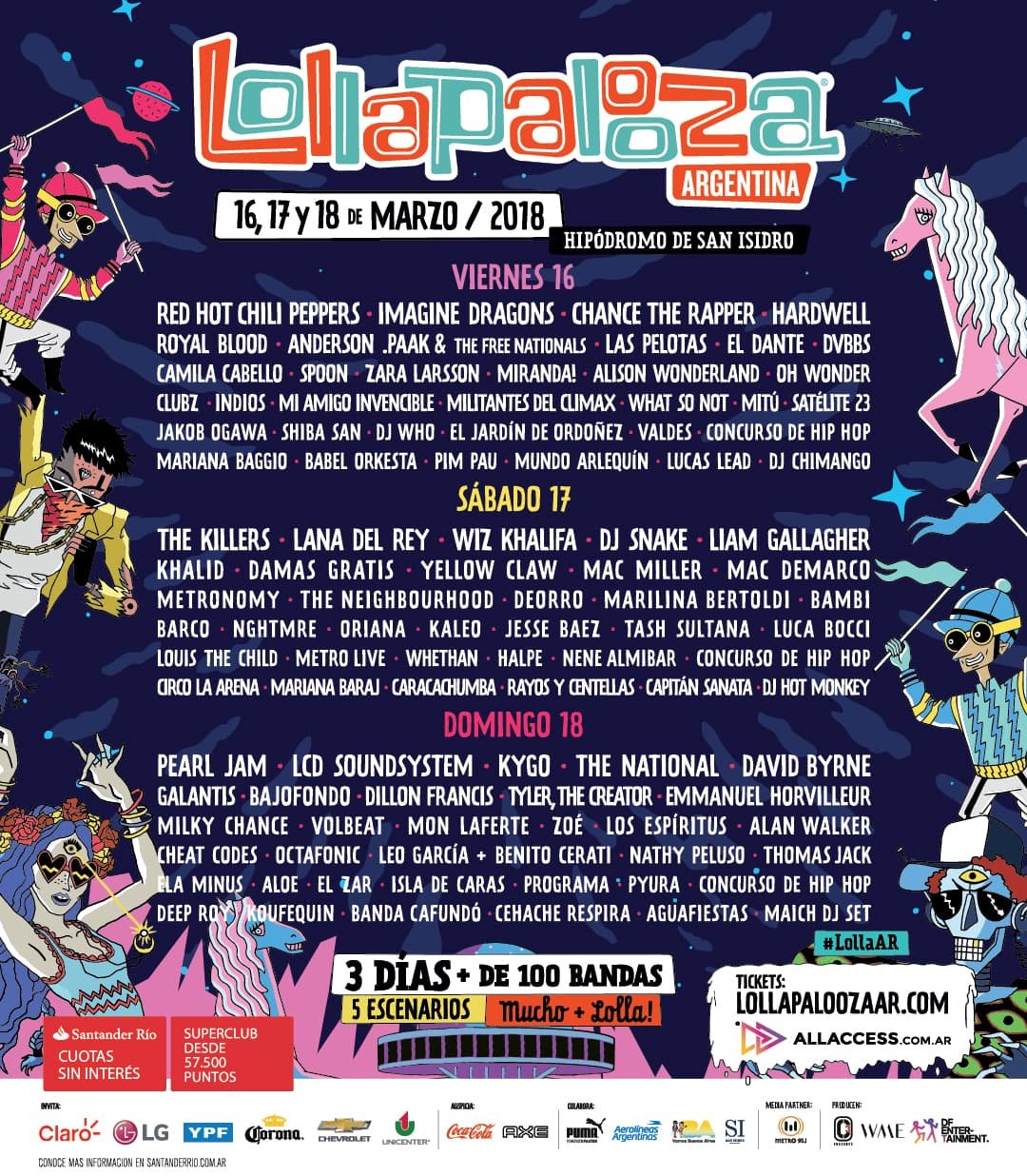 2018年 3月 16日、Hipódromo de San Isidro (San Isidro, Buenos  Aires)にてLollapalooza Argentina 2018 | Last.fm