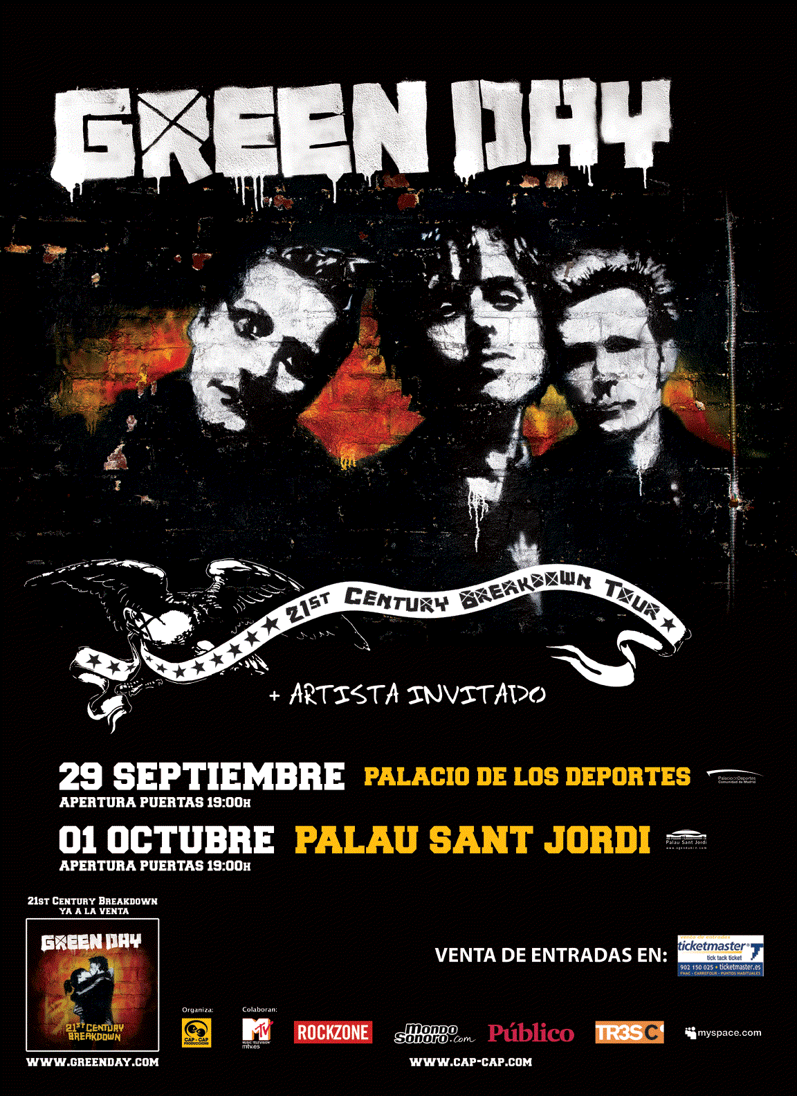 Green Day at Palau Sant Jordi (Barcelona) on 1 Oct 2009 | Last.fm