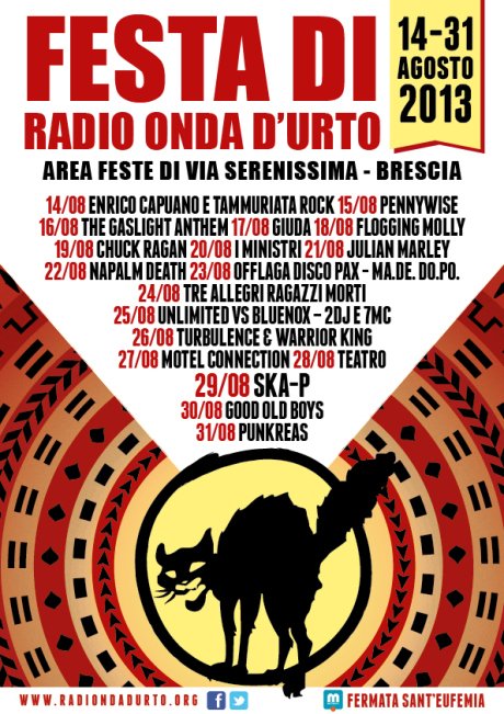 Festa di Radio onda d'urto en Area Feste di Via Serenissima (Brescia) el 14  Ago 2013 | Last.fm