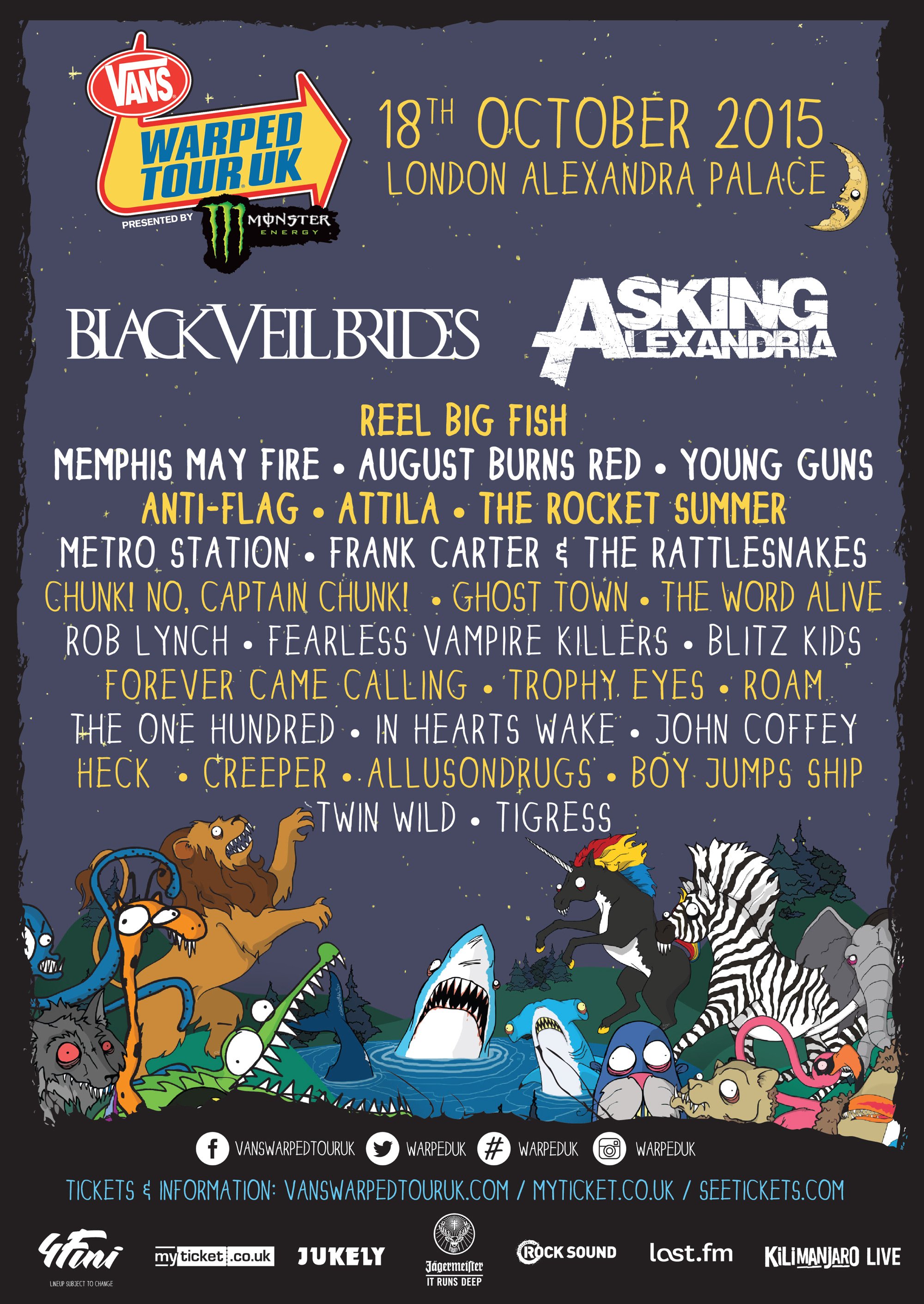 Vans Warped Tour UK at Alexandra Palace (London) on 18 Oct 2015 | Last.fm