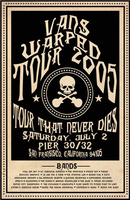 vans warped tour 2005 lineup