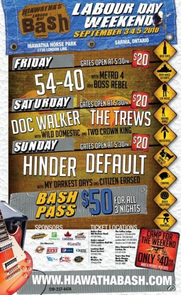 Labour Day Bash At Hiawatha Race Track Sarnia On On 3 Sep 10 Last Fm