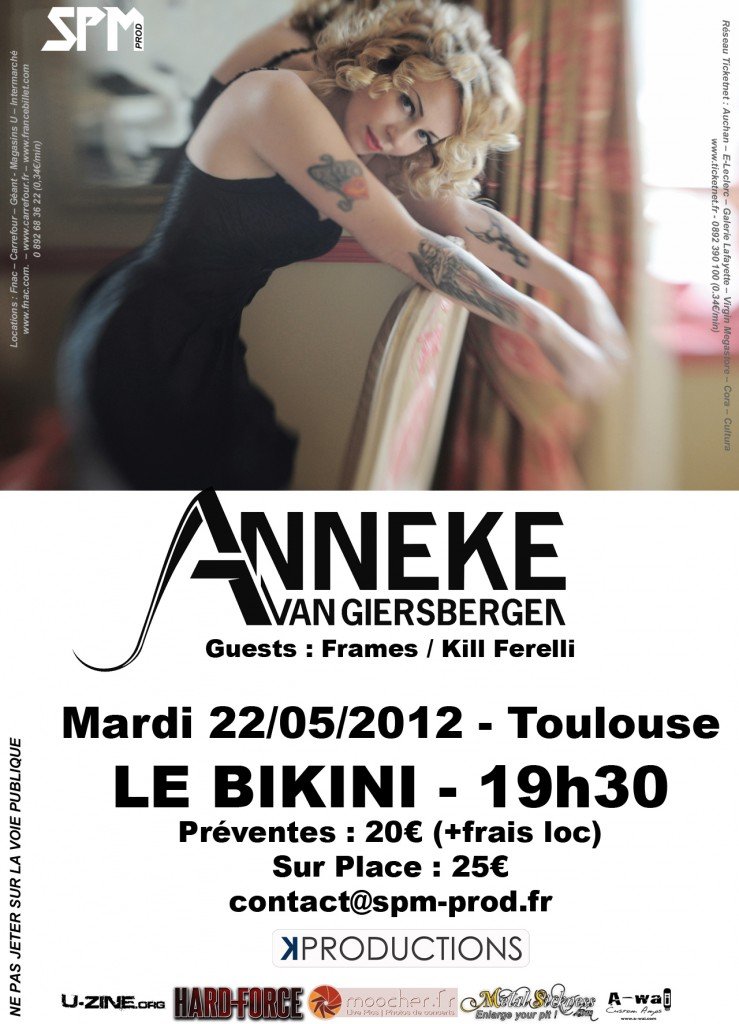 Anneke van Giersbergen at Le Bikini (Ramonville-Saint-Agne) on 22 May 2012  | Last.fm