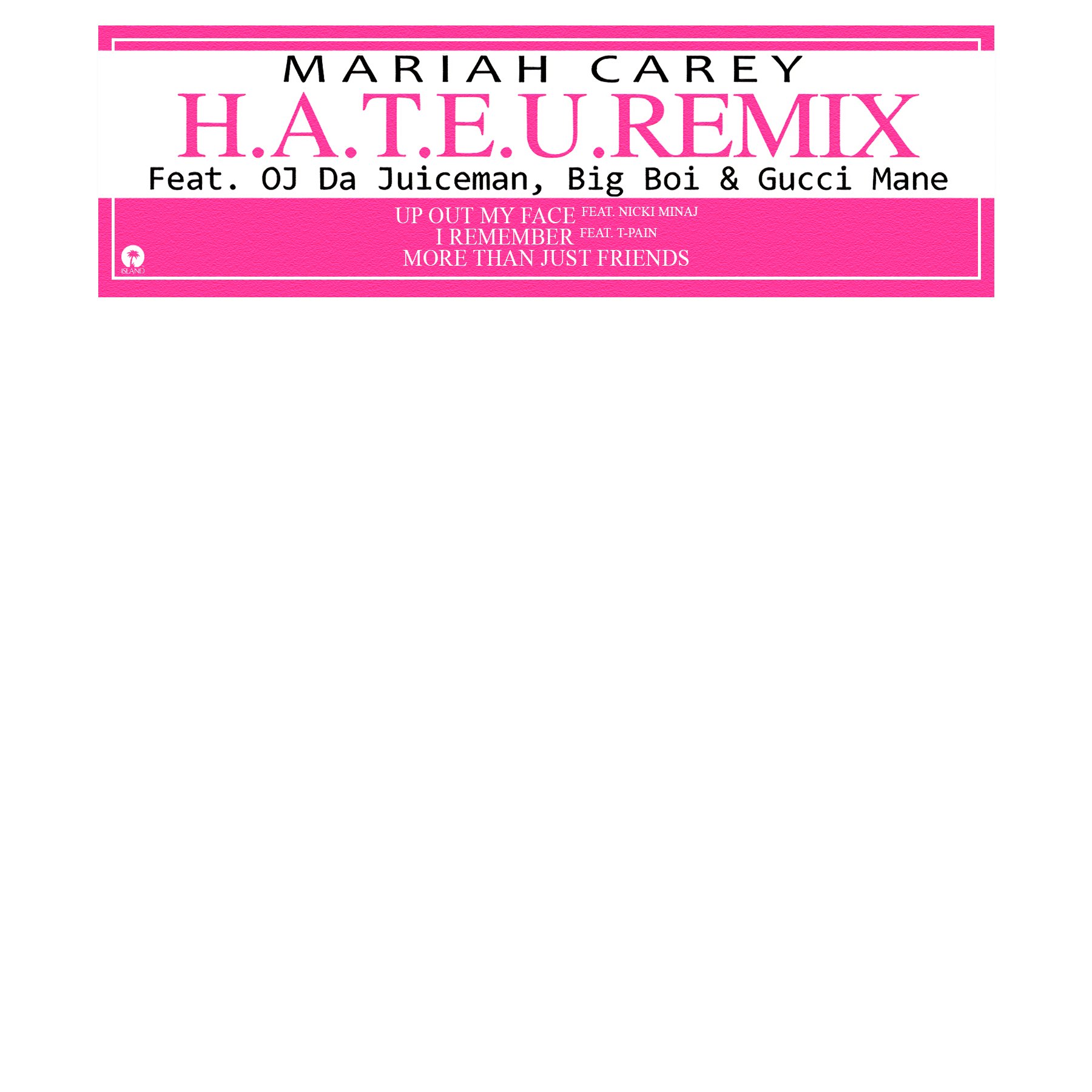 Mariah Carey H.A.T.E.U. My Boo 12インチレコード