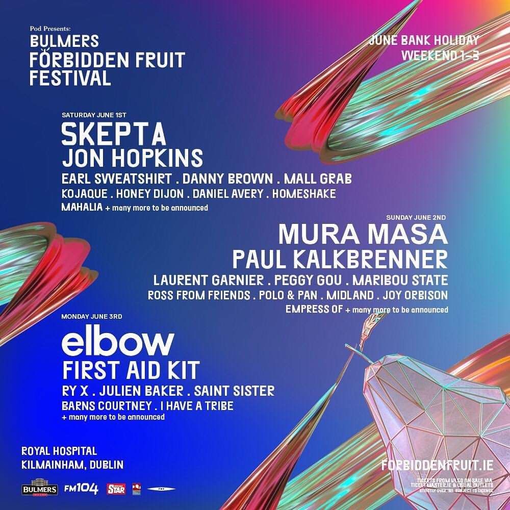 Forbidden Fruit Festival 2019 at Irish Museum of Modern Art (Dublin) on 1  Jun 2019 | Last.fm