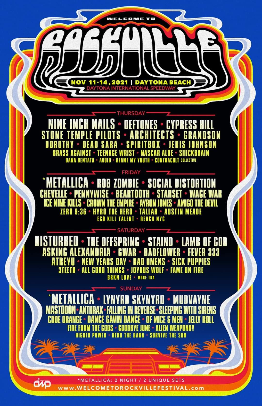 to Rockville 2021 at Daytona International Speedway (Daytona Beach, FL) on 11 Nov 2021