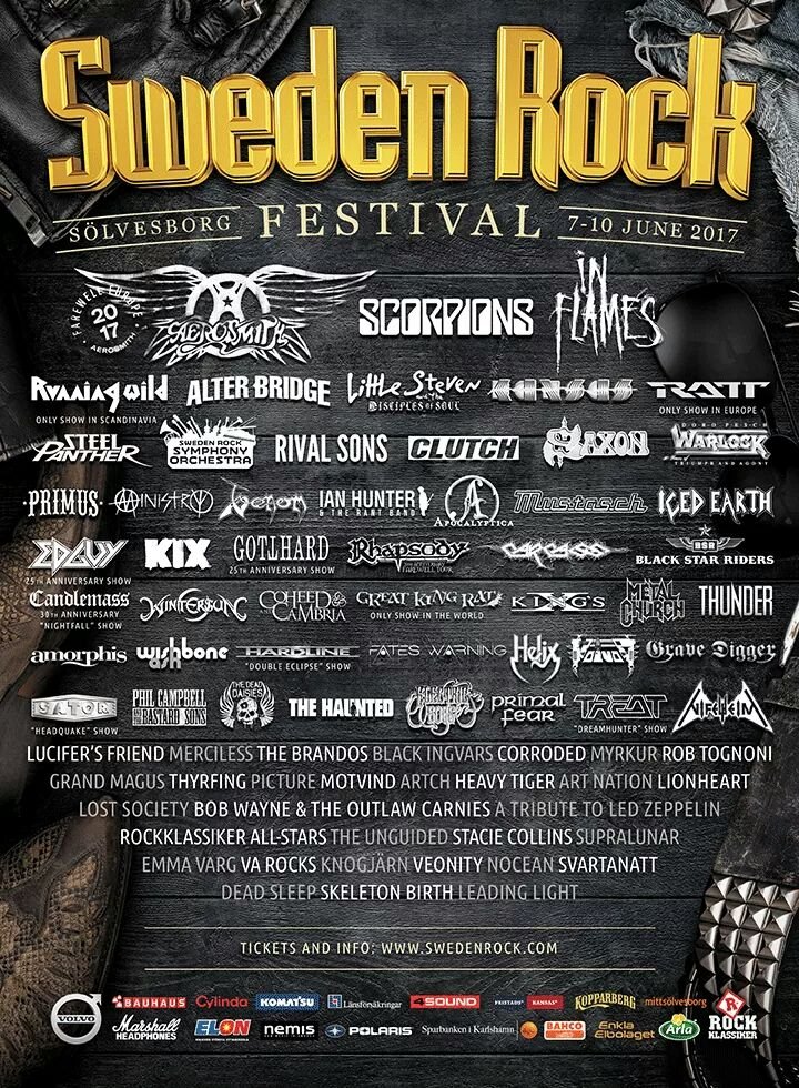 Sweden Rock Festival 2017 at Norje (Sölvesborg) on 7 Jun 2017 