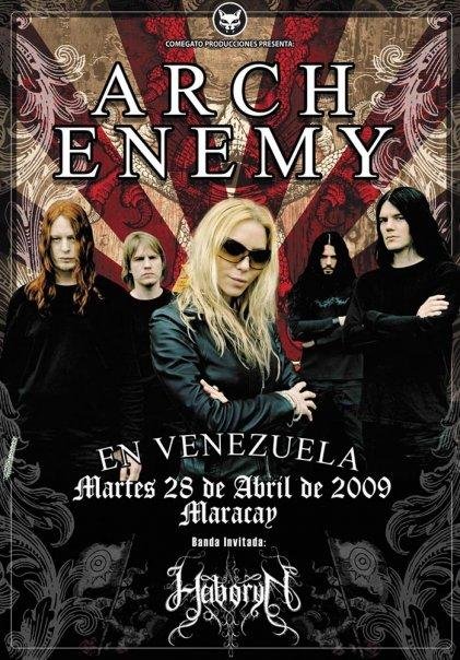 Arch Enemy en Venezuela at Coliseo El Limon (Maracay) on 28 Apr 2009 |  