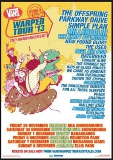 Vans Warped Tour 2013 at tba (Melbourne) on 7 Dec 2013 | Last.fm