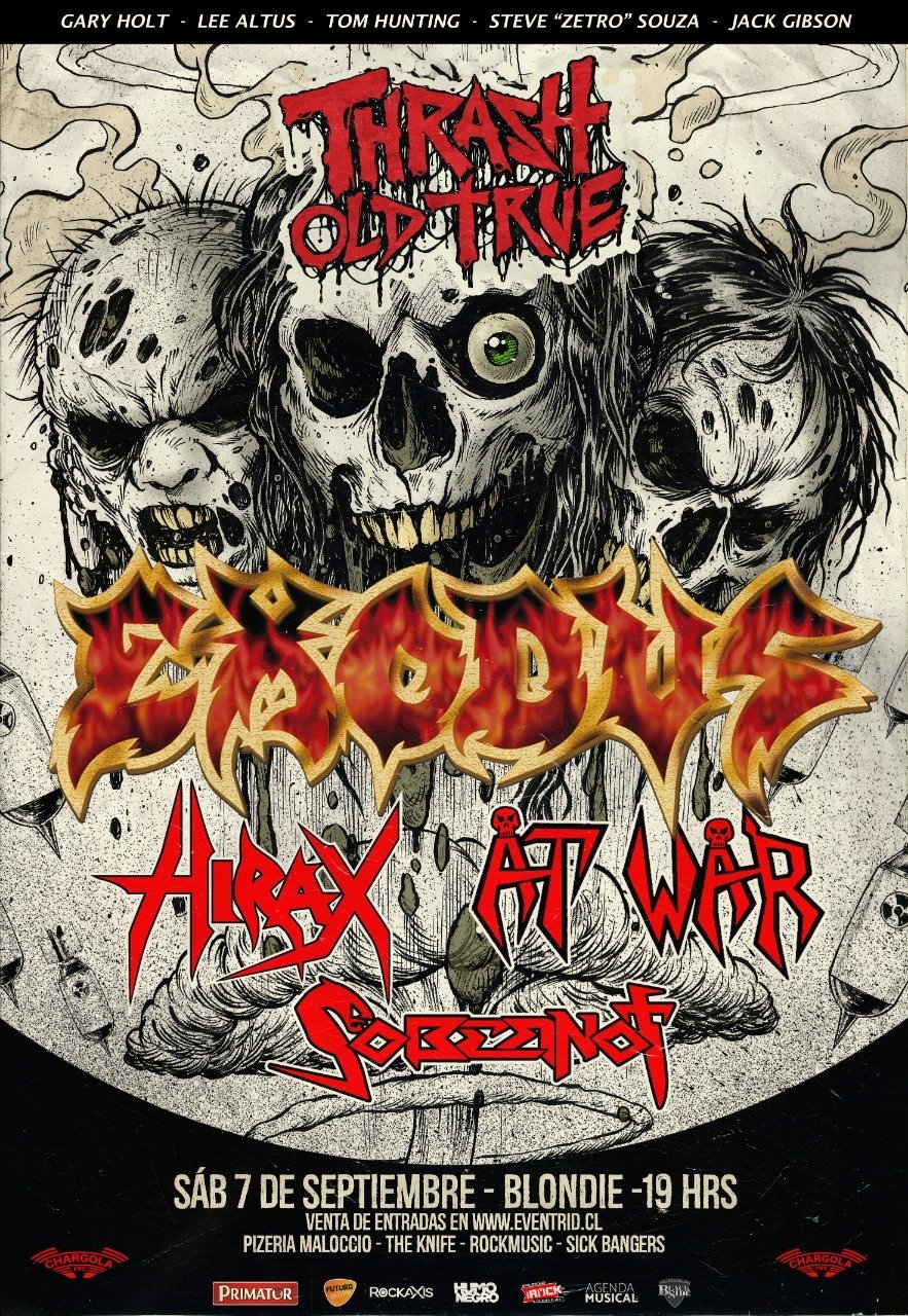 Thrash Old True: Exodus/Hirax/At War/Sobernot at Blondie (Santiago) on 7 Sep 2019 | Last.fm