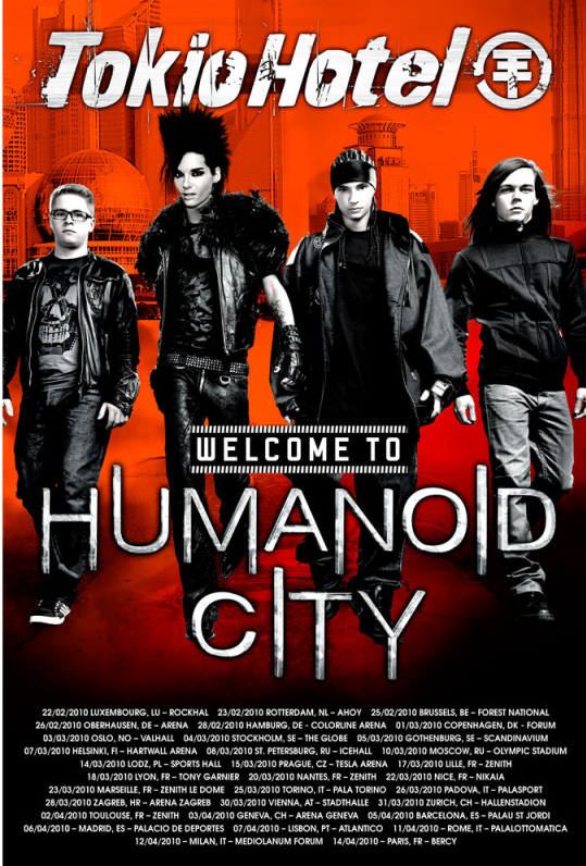 Tokio Hotel On Tour art | Poster