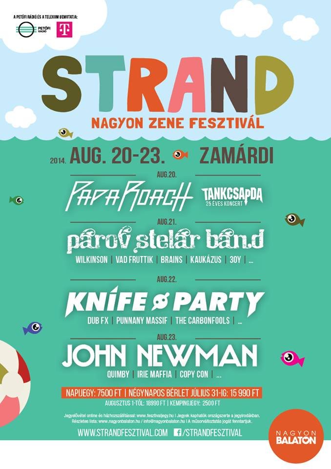 Strand Fesztivál 2014 at Strand (Zamárdi) on 20 Aug 2014 | Last.fm