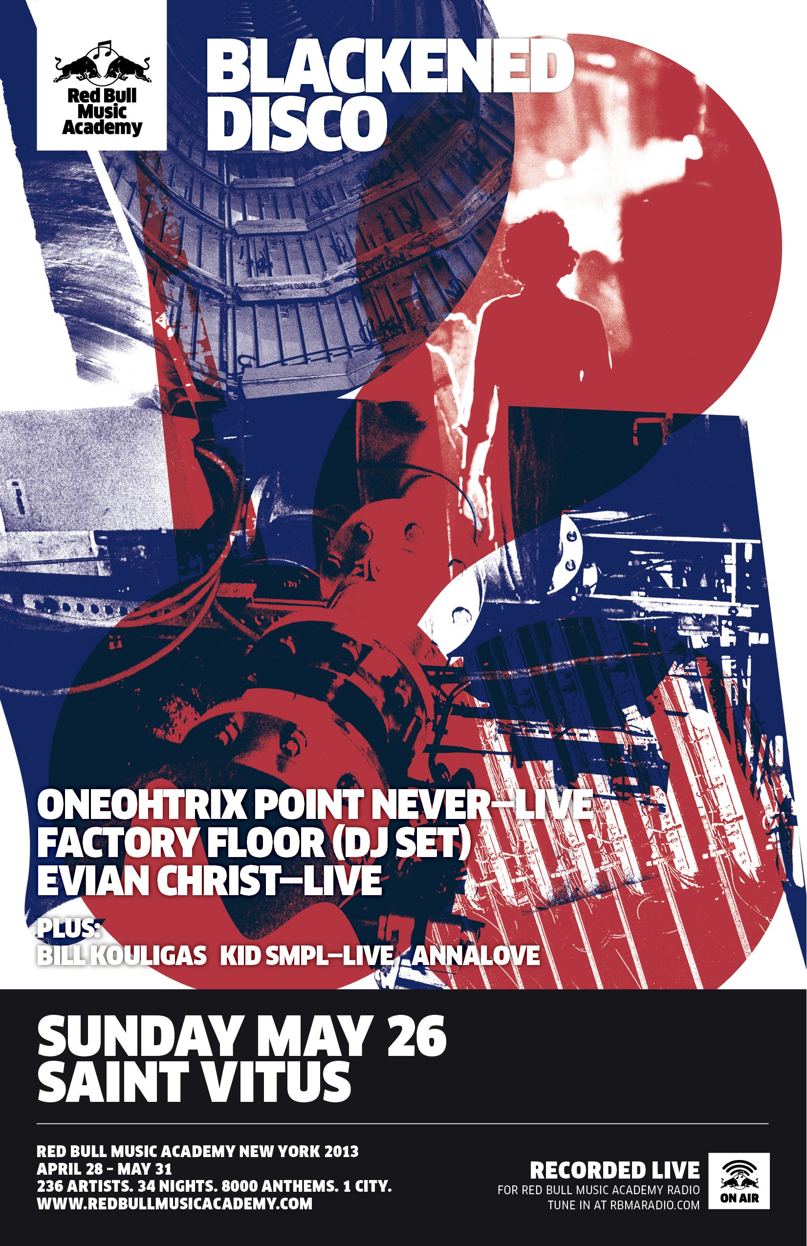 Red Bull Music Academy presents Blackened Disco at Saint Vitus Bar  (Brooklyn) on 26 May 2013 | Last.fm
