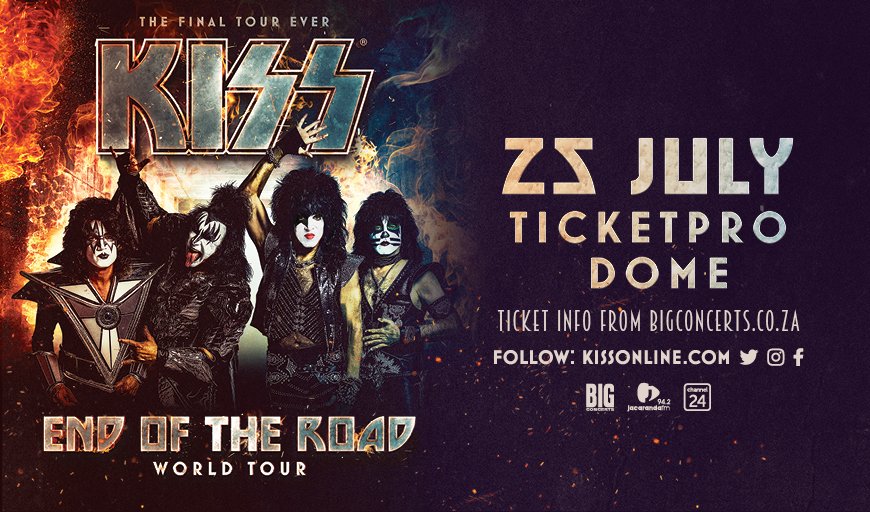 Kiss V Ticketpro Dome North Riding Johannesburg 25 Iyul 2020 Last Fm