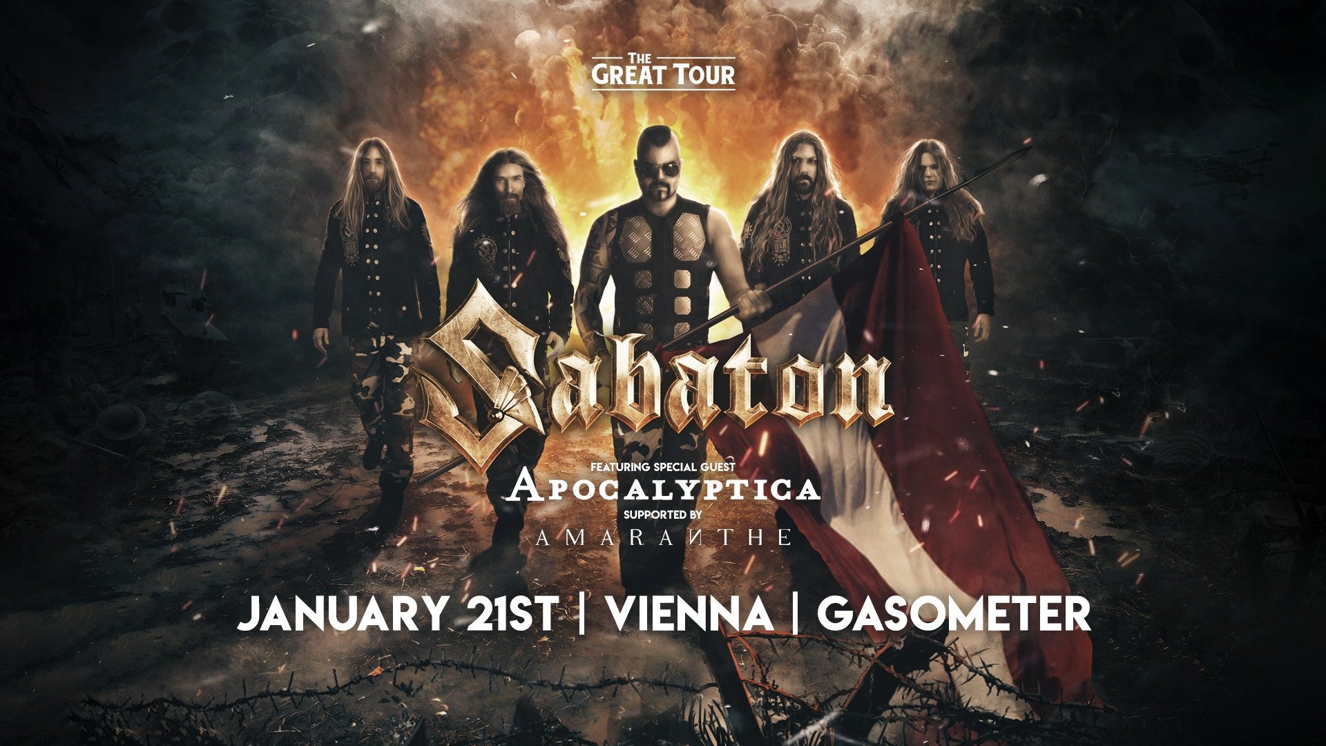 Sabaton At Planet Tt Bank Austria Halle Gasometer Vienna On 21