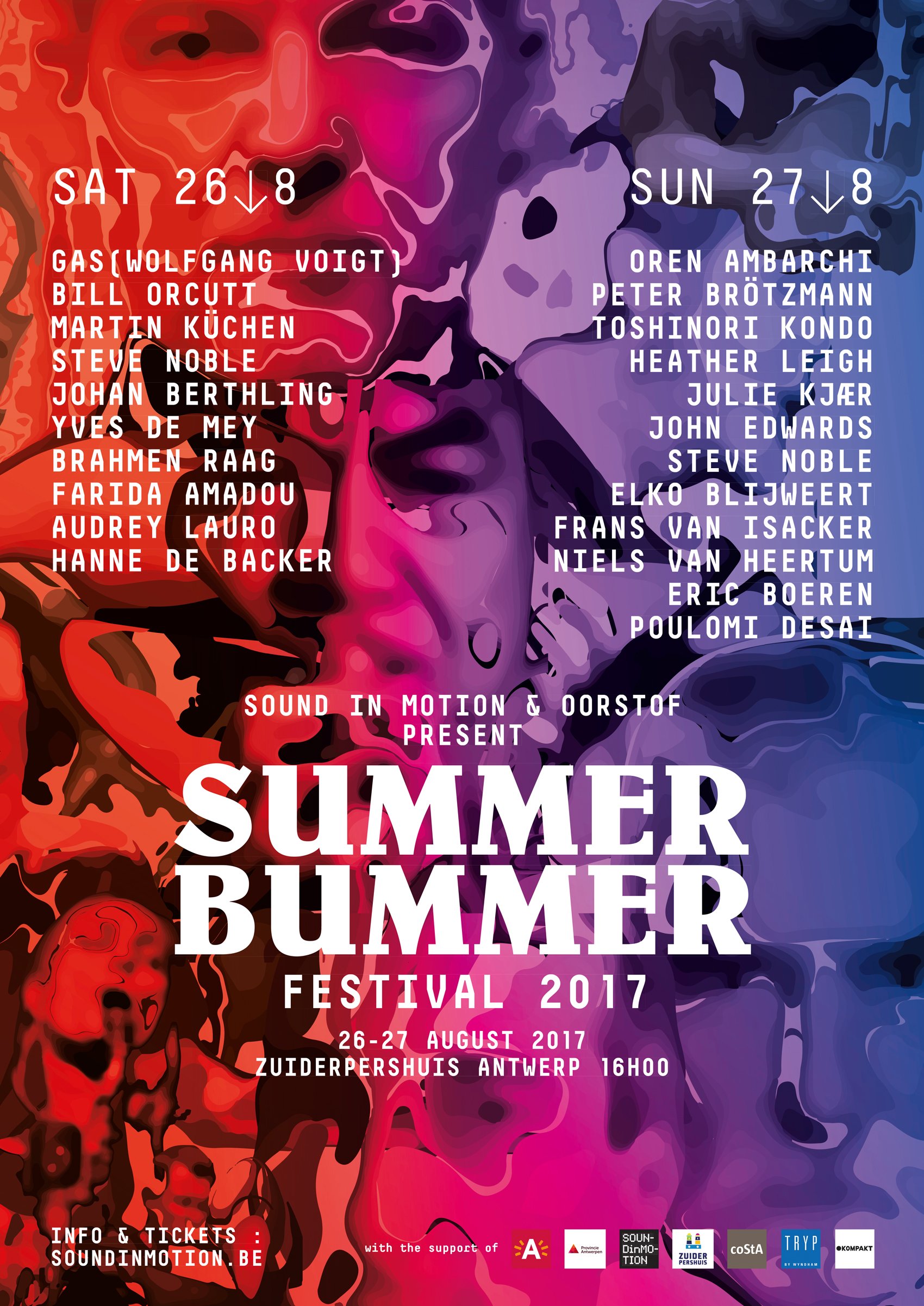 Summer Bummer Festival 2017 at Zuiderpershuis (Antwerp) on 26 Aug 2017