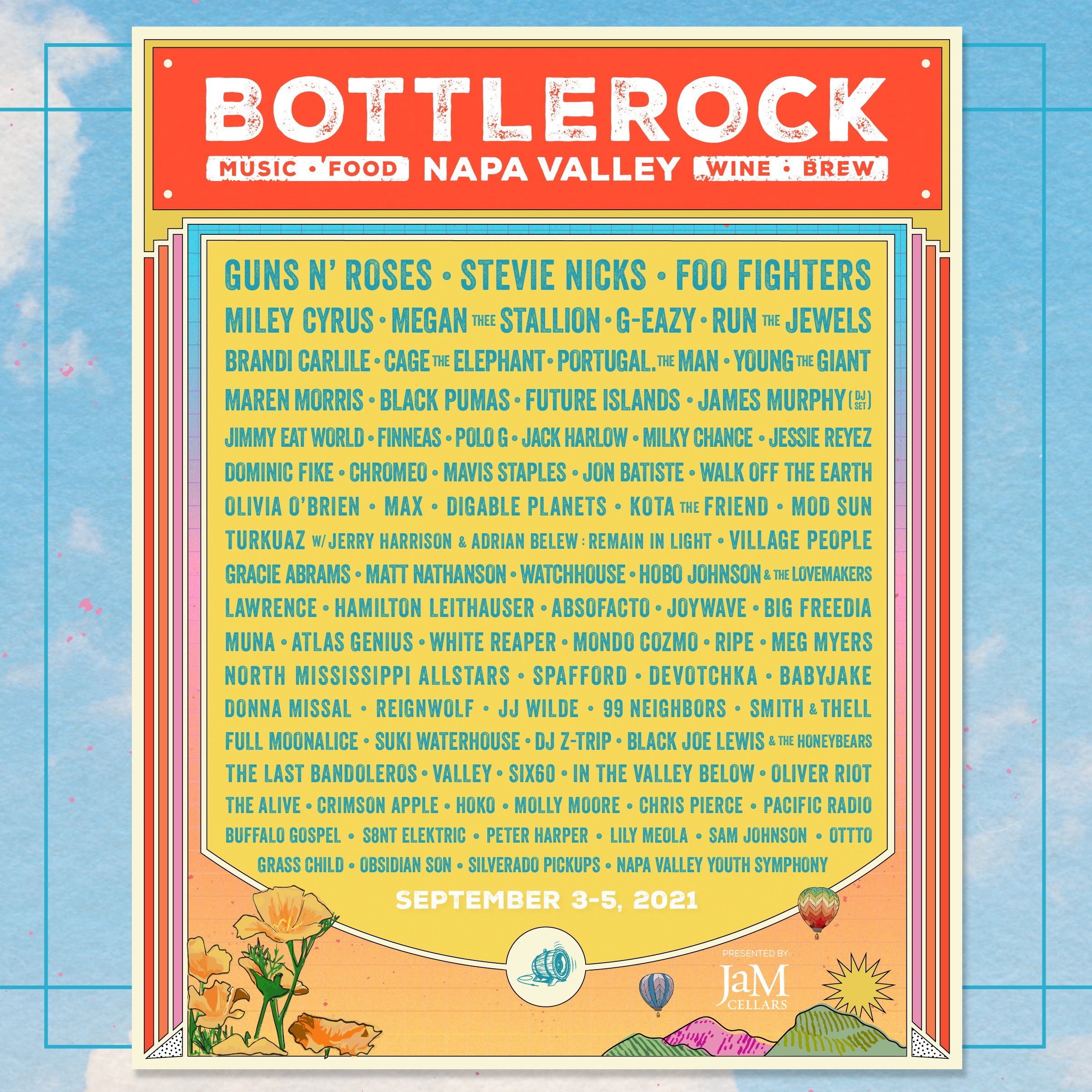 BottleRock Napa Valley 2021 at Napa Valley Expo Napa CA on 3