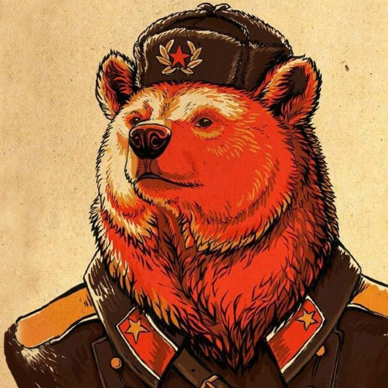 Русский стиль медведь. Медведь ред Алерт. Work harder comrade медведь. Советский медведь арт. Красный медведь СССР.