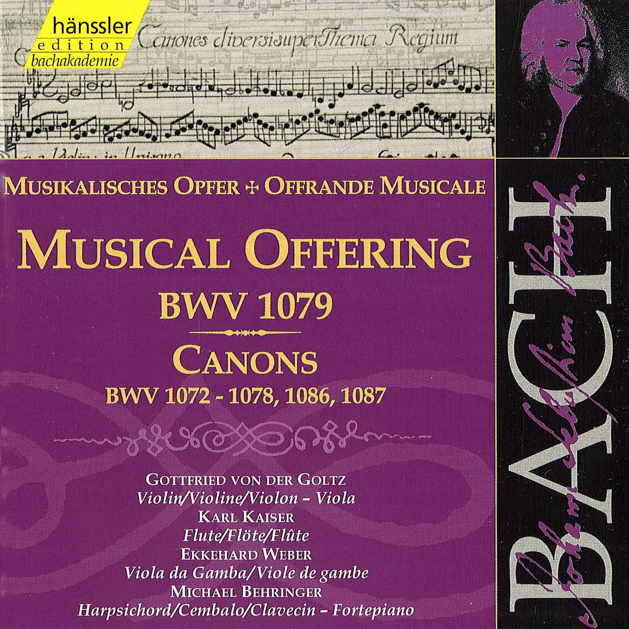 Offer music. BWV 1079.