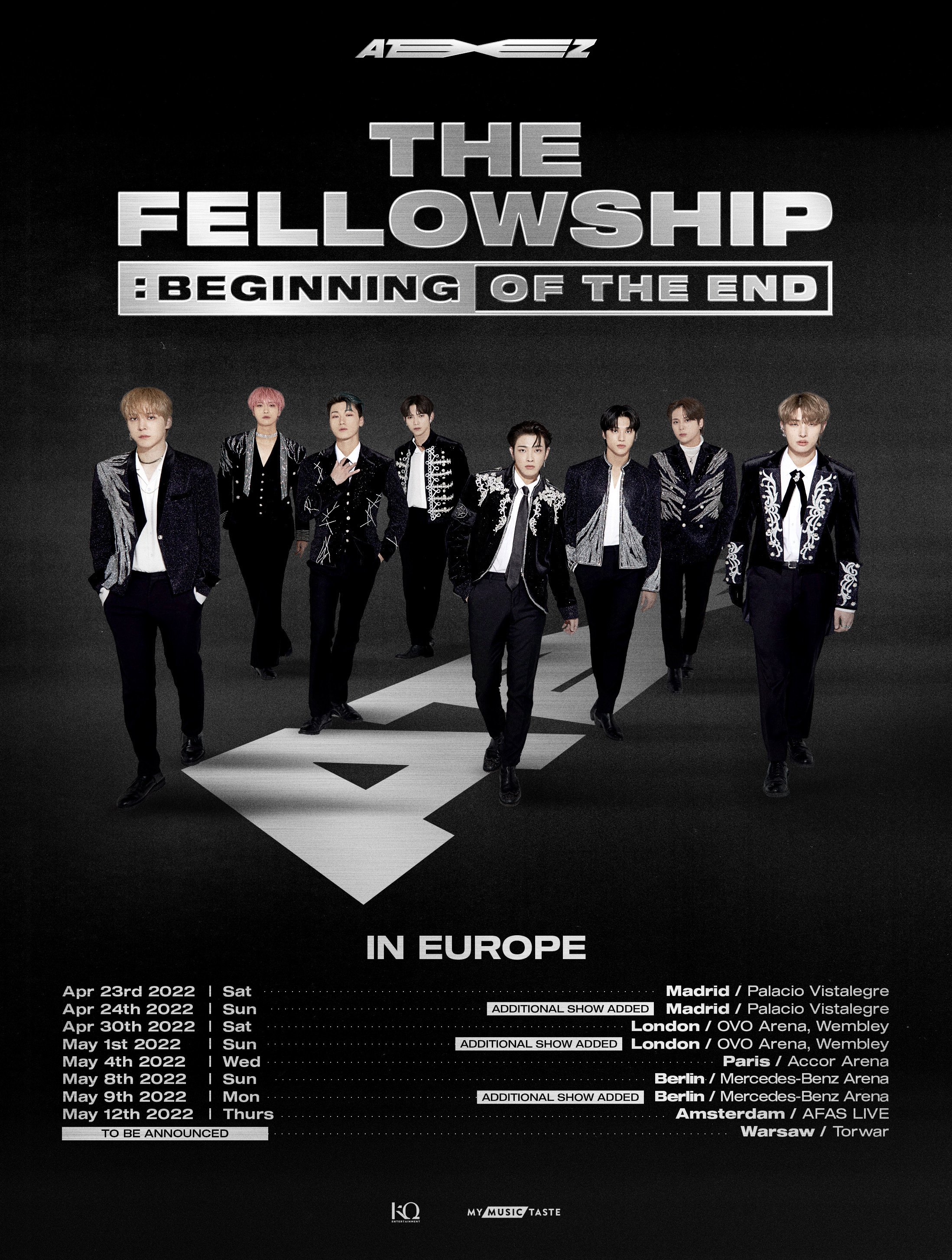 ATEEZ WORLD TOUR THE FELLOWSHIP: BEGINNING OF THE END à AFAS Live (Amsterdam)  le 12 Mai 2022 | Last.fm