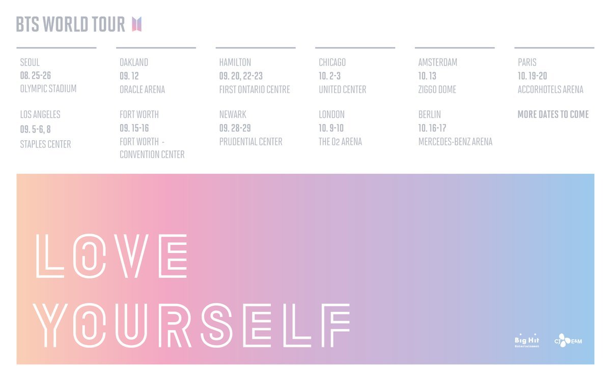 bts love yourself tour data