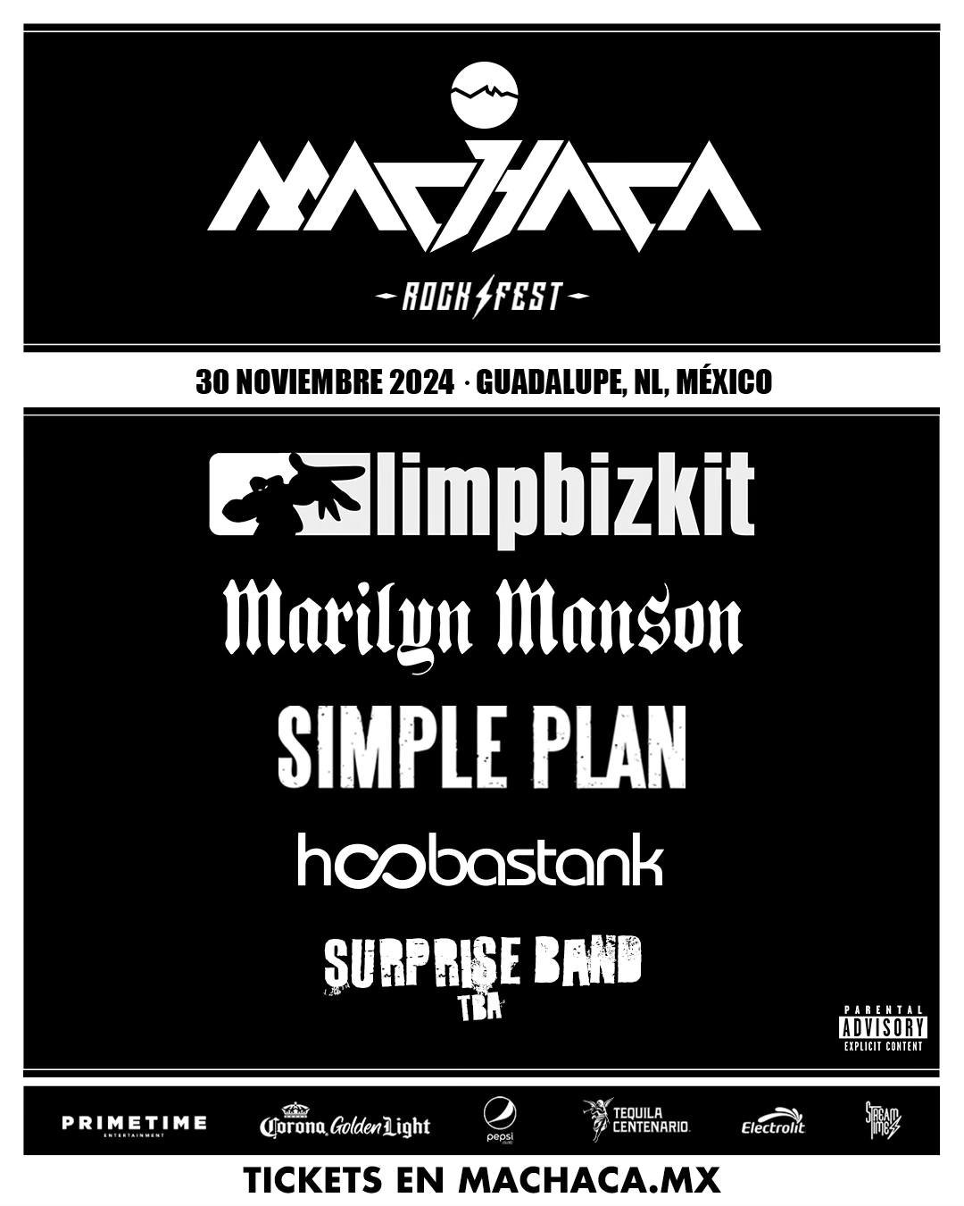 Machaca Rock Fest 2024 at Expo Guadalupe (Monterrey) on 30 Nov 2024
