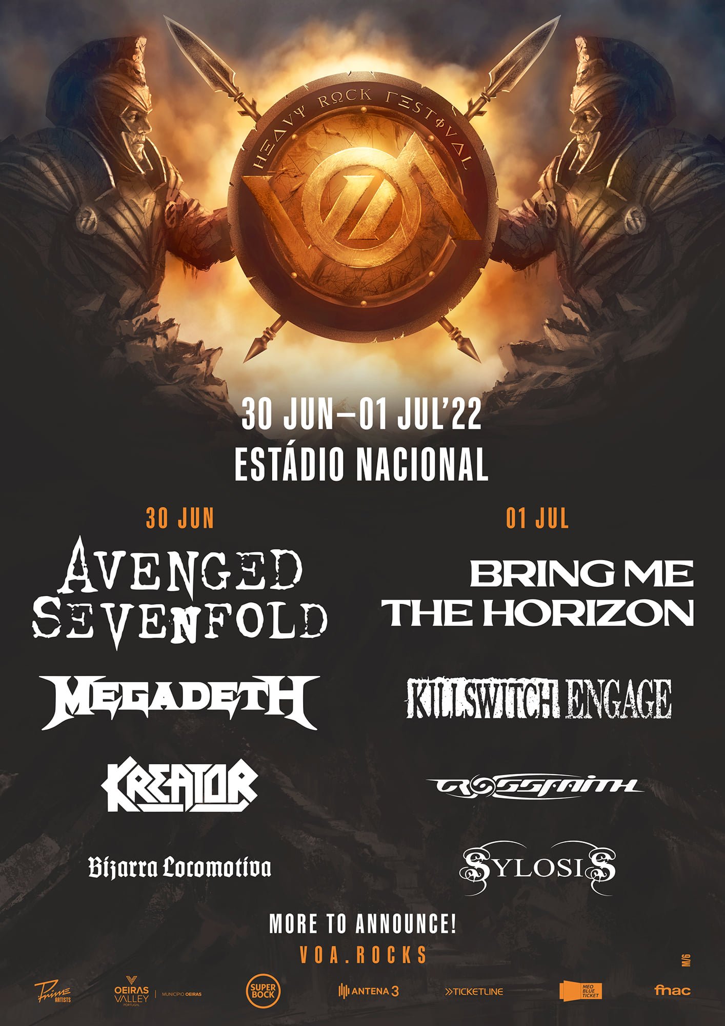 VOA Heavy Rock Festival 2022 Estádio Nacional (Cruz Quebrada, Oeiras) mekanında 30 Haz 2022 tarihinde | Last.fm