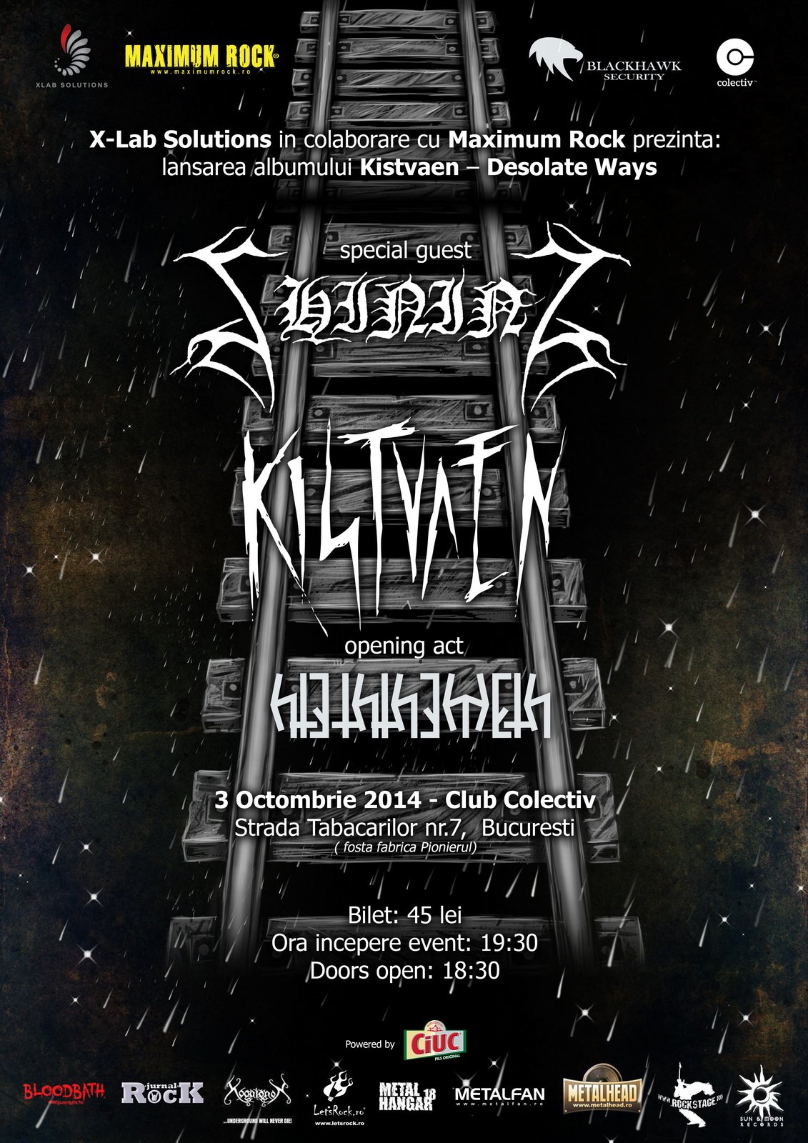 Kistvaen - New album release party w/ SHINING (swe) at Colectiv (Bucharest)  on 3 Oct 2014 | Last.fm