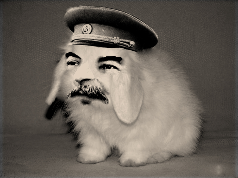 Сталин в костюме зайца