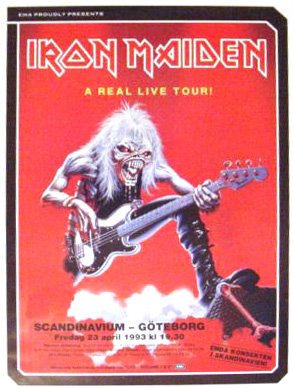 Iron Maiden at Scandinavium (Göteborg) on 23 Apr 1993 | Last.fm