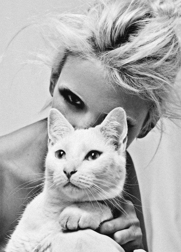 Блондинка и кот. Катерина кошкина. катерина кошкина дизайнер. фотосессия с кошкой. блондинка с кошкой.