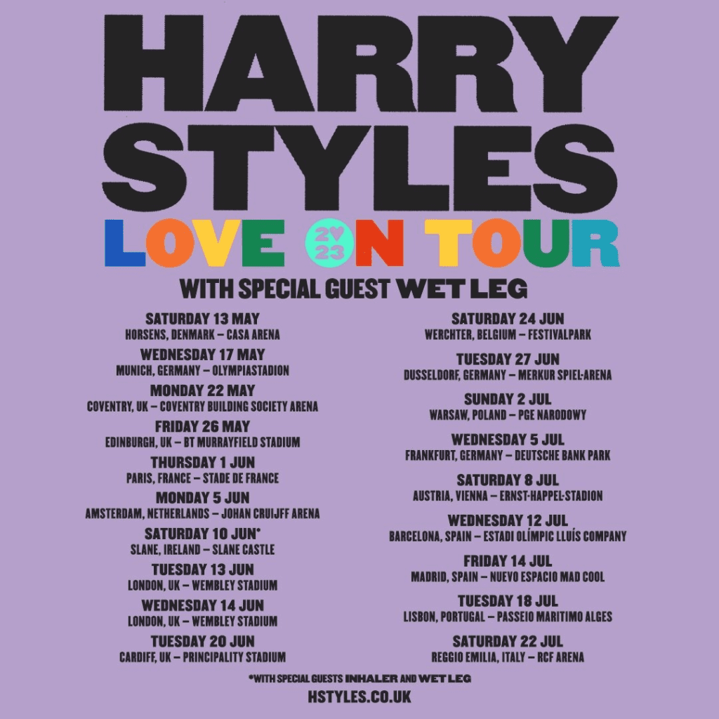 love on tour total shows