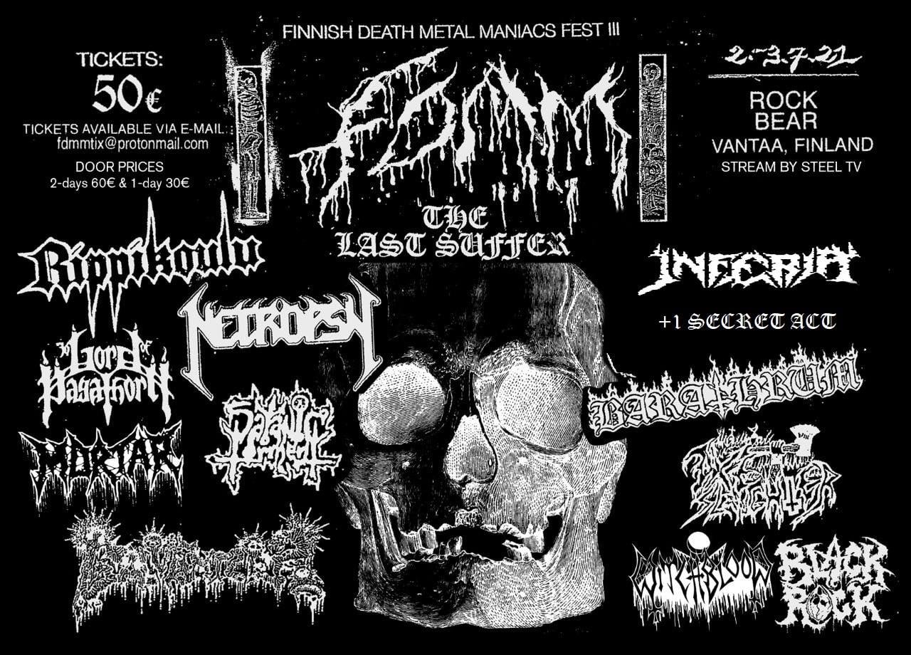 Finnish Death Metal Maniacs Fest III 2021 im Bar Rock Bear (Vantaa) am 2.  Jul. 2021 | Last.fm