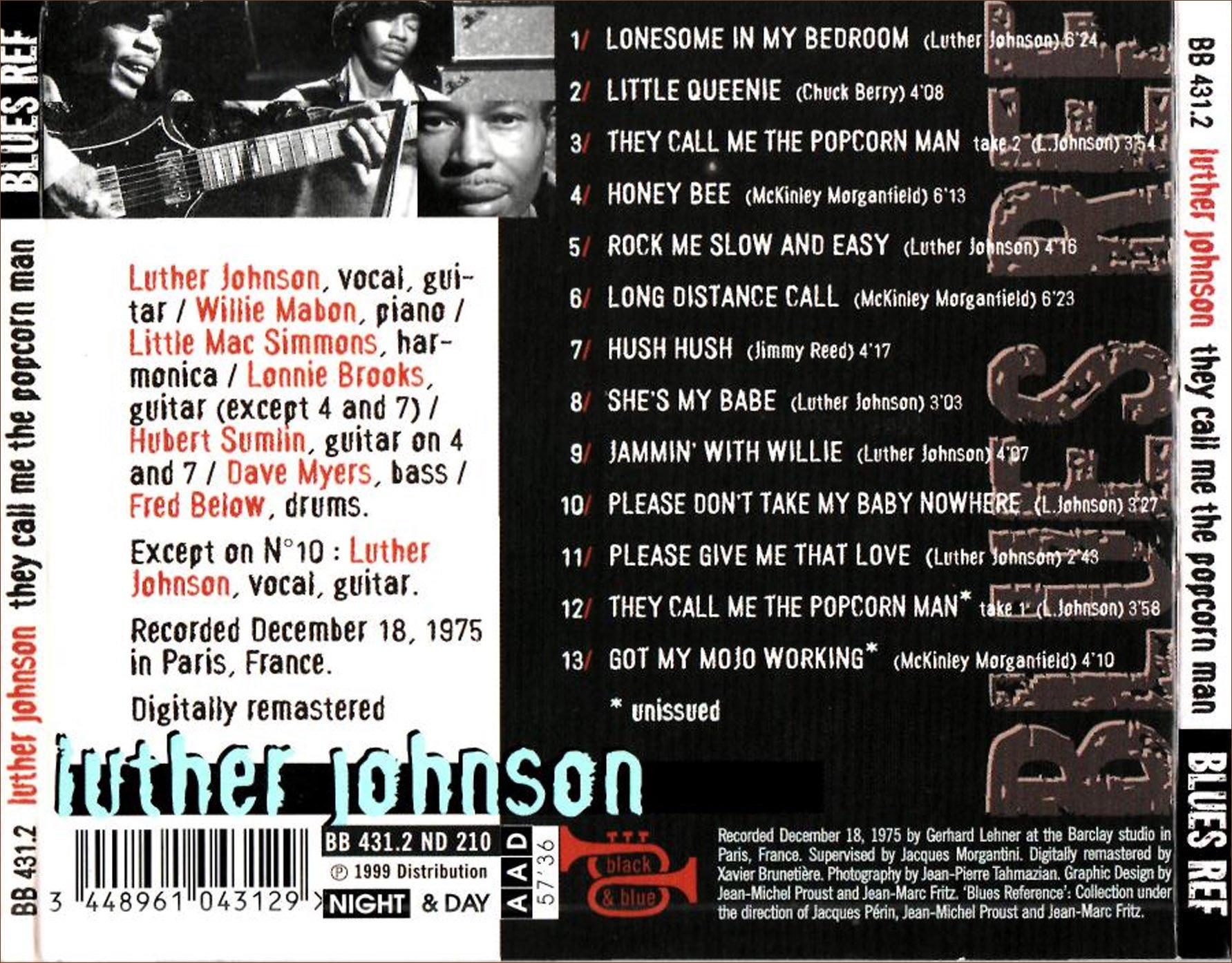 They Call Me the Popcorn Man (France 1975) [Blues Reference] — Luther  Johnson | Last.fm