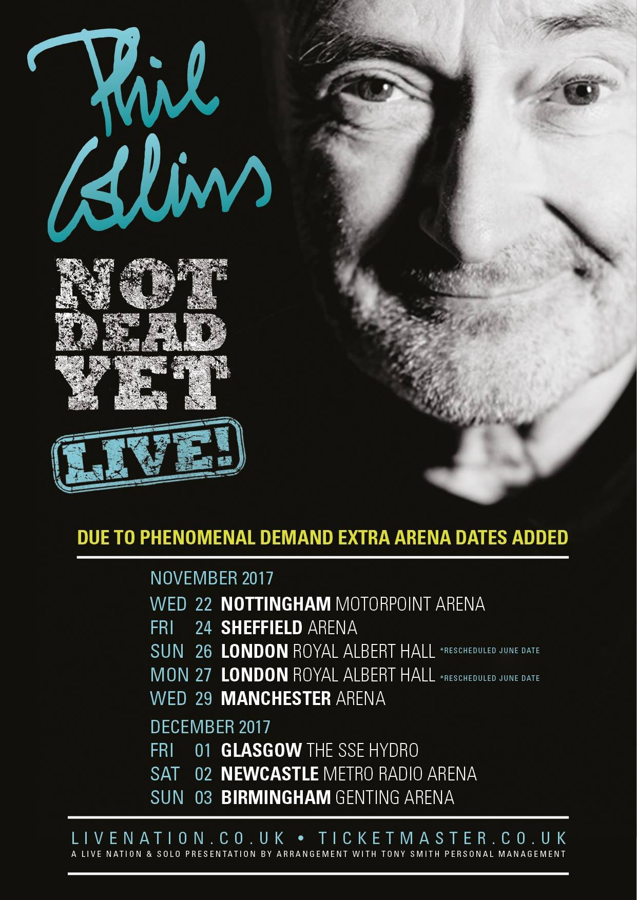 Not Dead Yet Live!: Phil Collins en Royal Albert Hall (London) el 26 Nov  2017 | Last.fm
