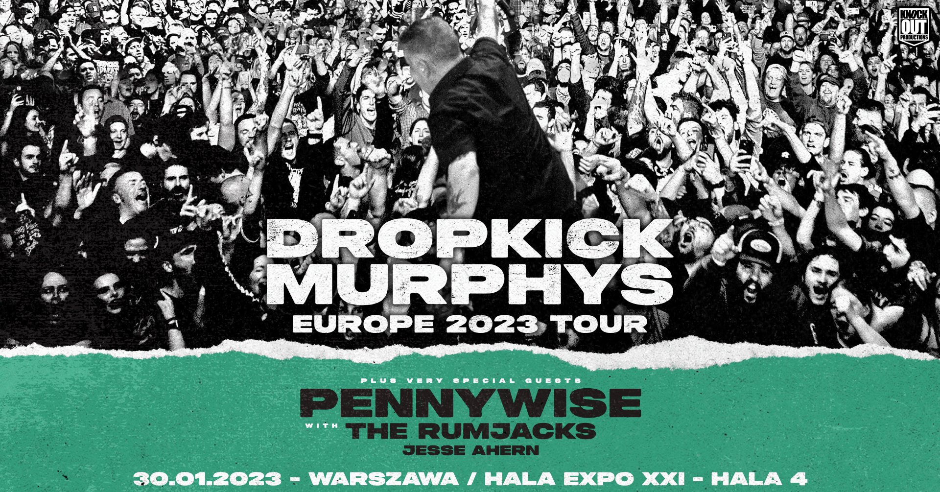 Dropkick Murphys with support from Jesse Ahern, The Rumjacks & Pennywise,  18th January 2023 – O2 Victoria Warehouse, ManchesterDropkick Murphys with  support from Jesse Ahern, The Rumjacks & Pennywise, 18th January 2023 