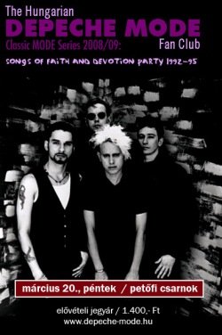 Classic Mode Series 08 09 Songs Of Faith And Devotion Party 1992 95 At Petofi Csarnok Budapest On Mar 09 Last Fm