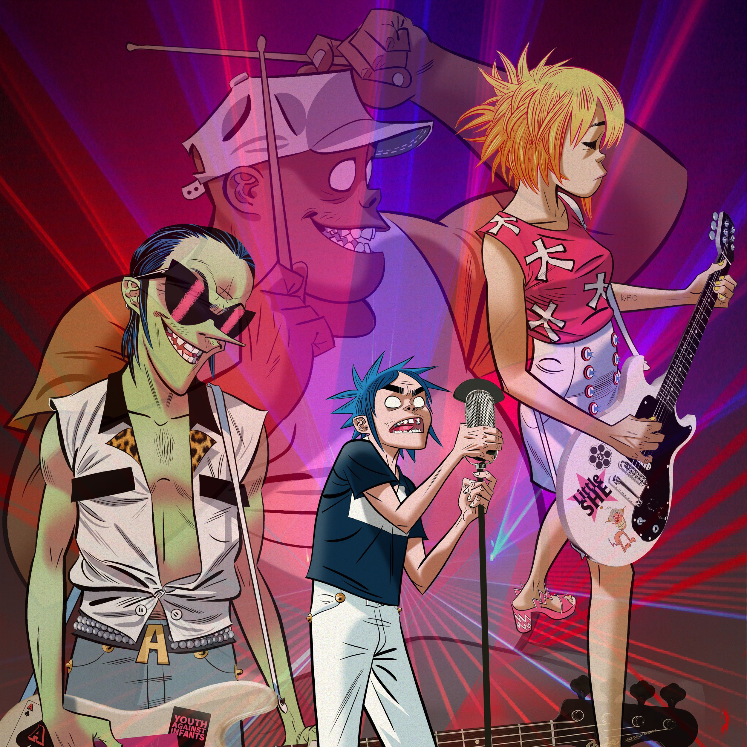 Горилазз. Группа Gorillaz. Noodle Gorillaz Tranz. Gorillaz Tranz. Gorillaz музыканты.