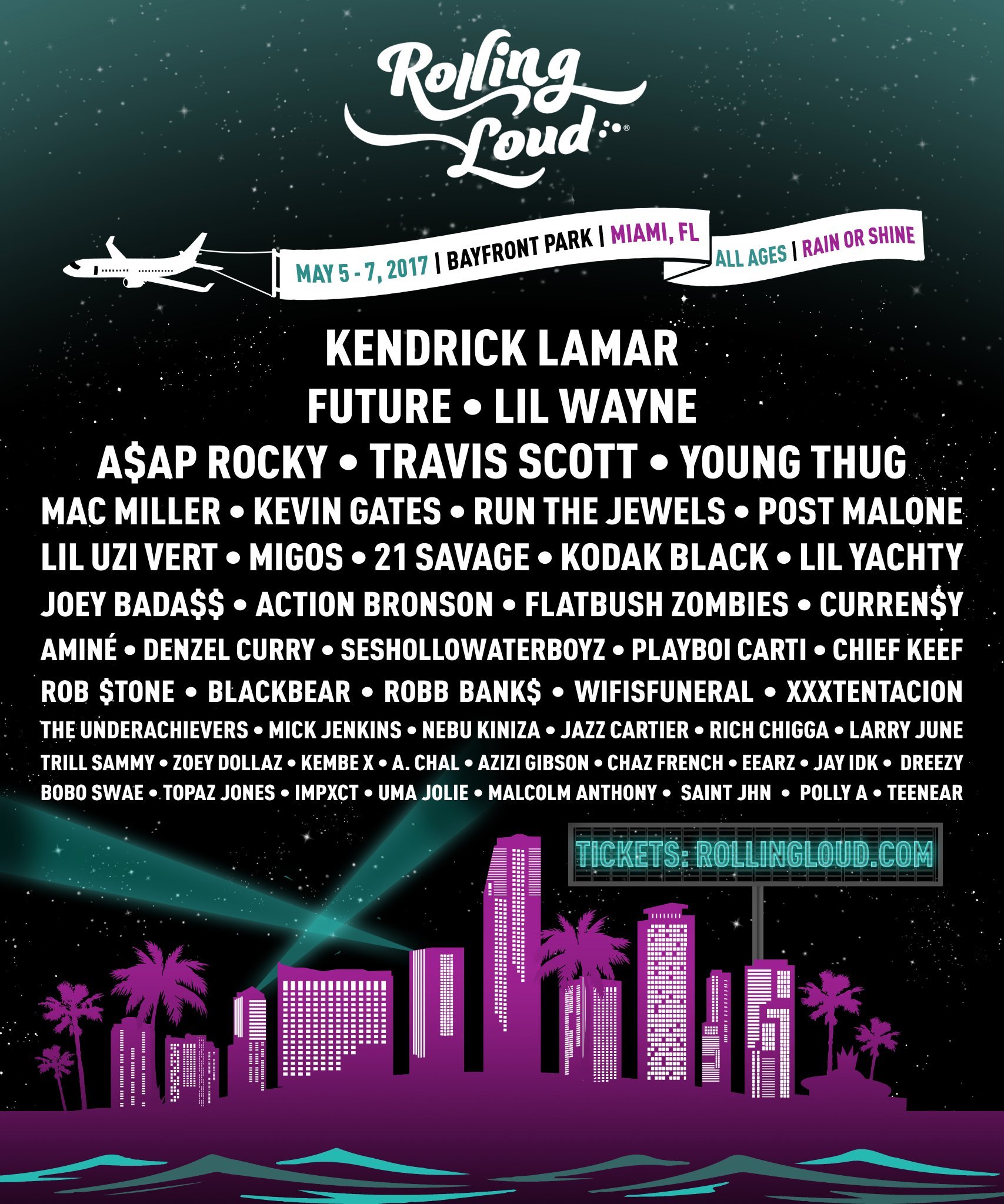 Rolling Loud Festival 2017 im Klipsch Amphitheater at Bayfront Park (Miami)  am 5. Mai. 2017 | Last.fm