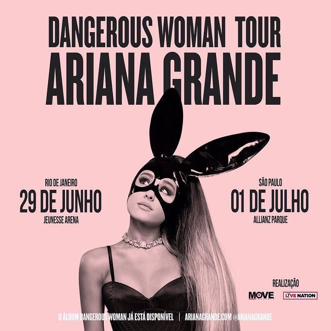 激レア★海外限定 DANGEROUS WOMAN TOUR アリアナ ポスター dangerous woman - Ariana Grande