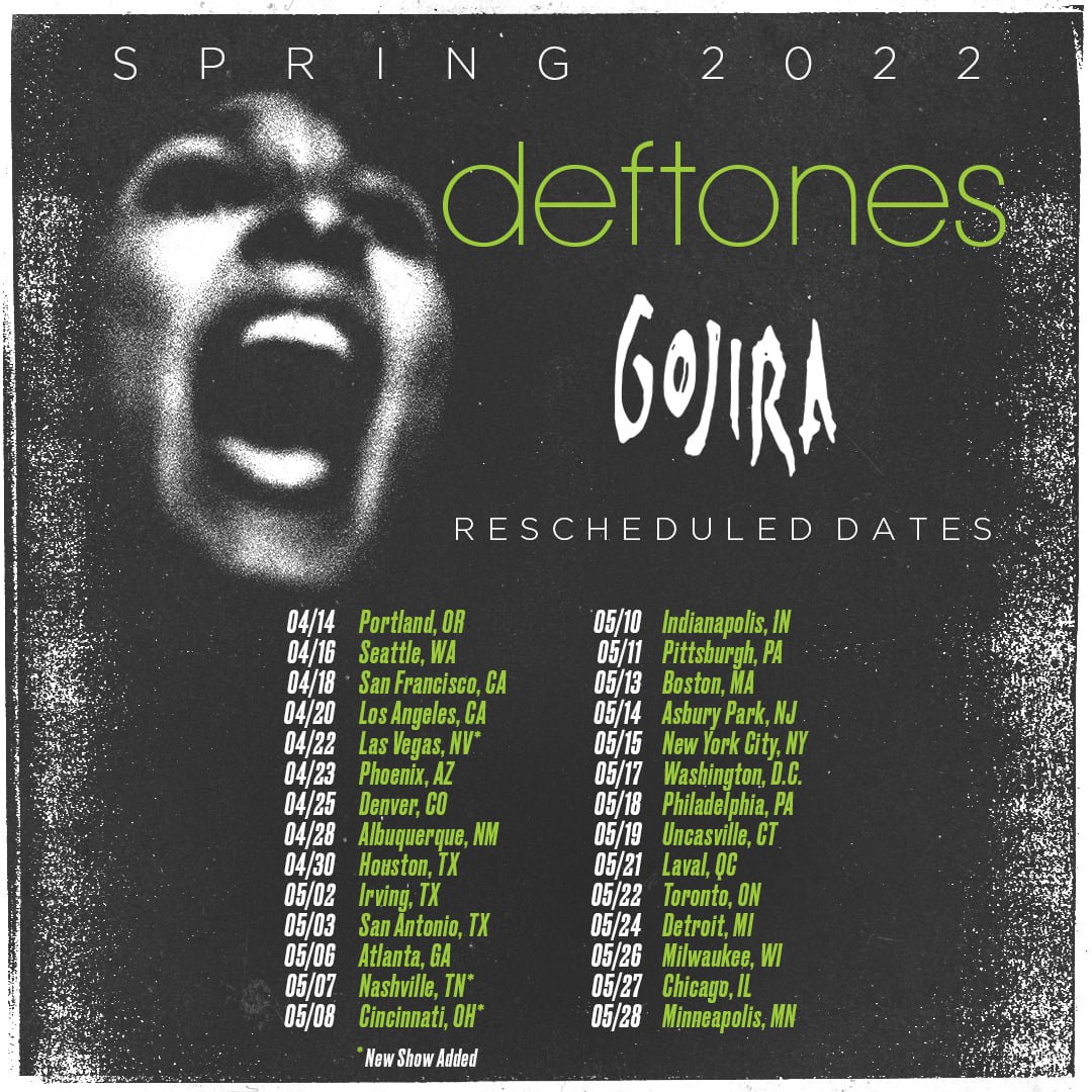 Deftones Spring Tour 2022 at WaMu Theater (Seattle) on 16 Apr 2022