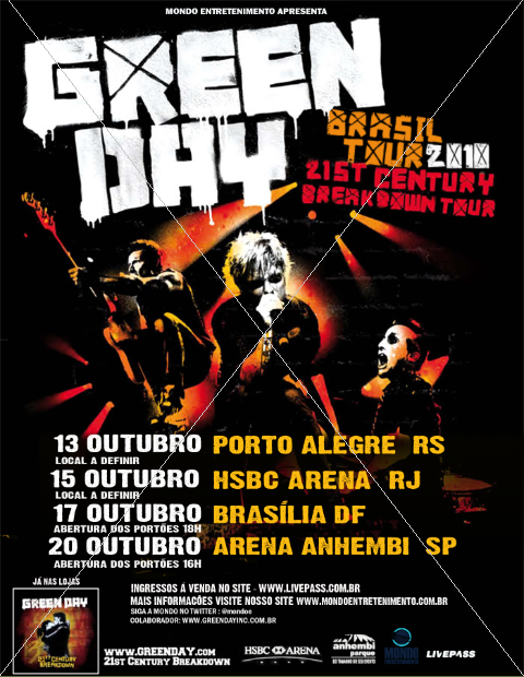 Green Day: 21st Century Breakdown Tour en Arena Anhembi (São Paulo