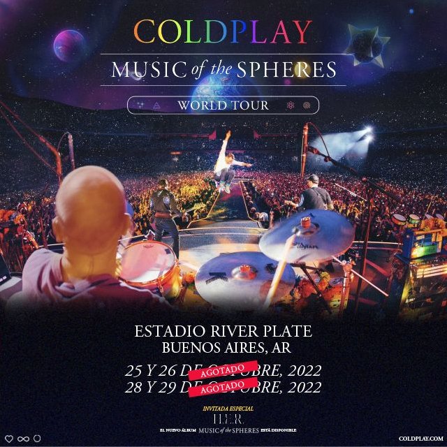 Coldplay: Music Of The Spheres World Tour à Estadio River Plate (Ciudad  Autónoma de Buenos Aires) le 28 Oct 2022 | Last.fm