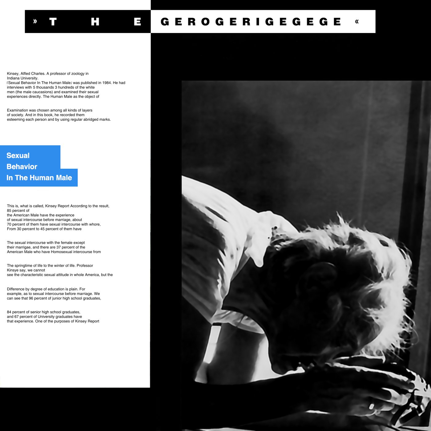 Sexual Behavior In The Human Male The Gerogerigegege Last Fm