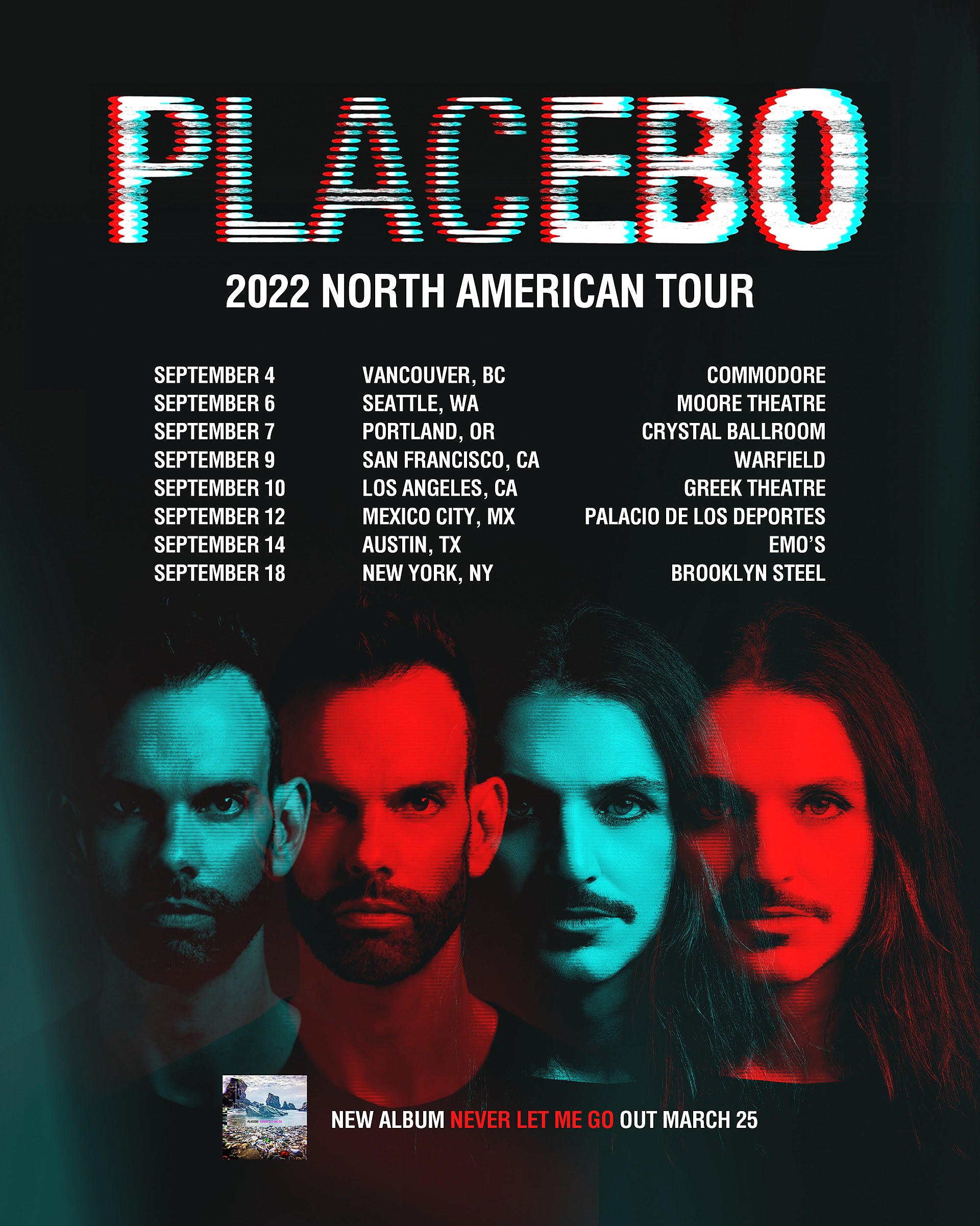 Placebo в The Warfield (San Francisco, CA), 14 Май 2023 | Last.fm