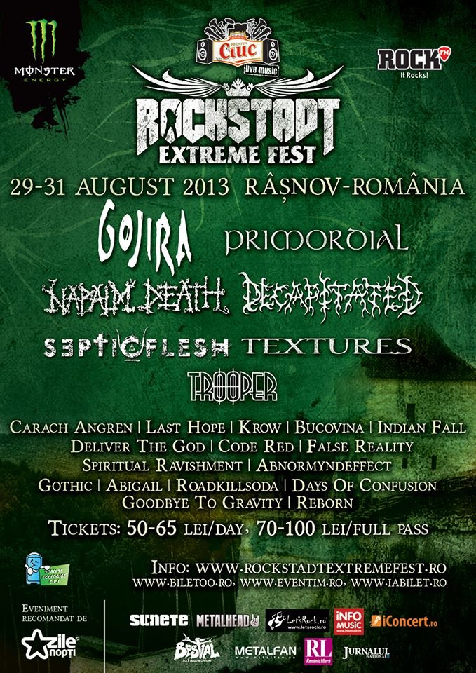 Rockstadt Extreme Fest 2013 at Cetatea Râșnov (Râșnov) on 29 Aug 2013 |  Last.fm
